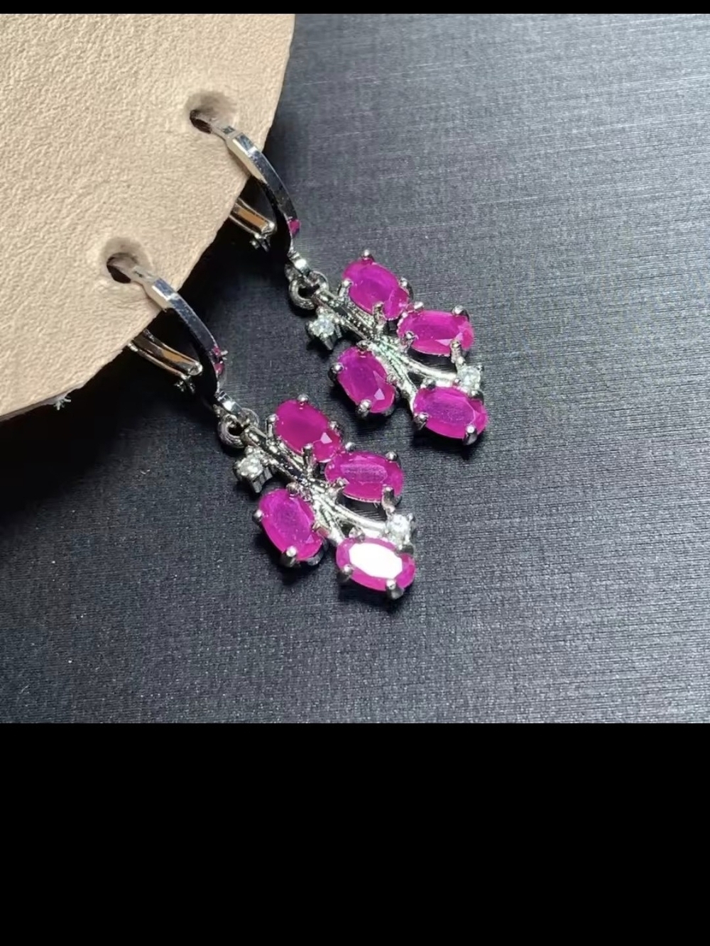 Natural Ruby Stainless St Ear